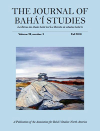 Journal of Baha'i Studies Vol 28, no. 3