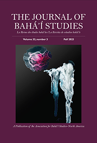 Journal of Baha'i Studies, Volume 33, No. 3